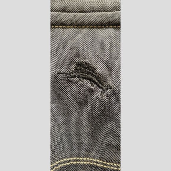 Tommy Bahama Men's Luxury Steel Blue Shirt with Swordfish Embroidered logo XL - Picture 6 of 7